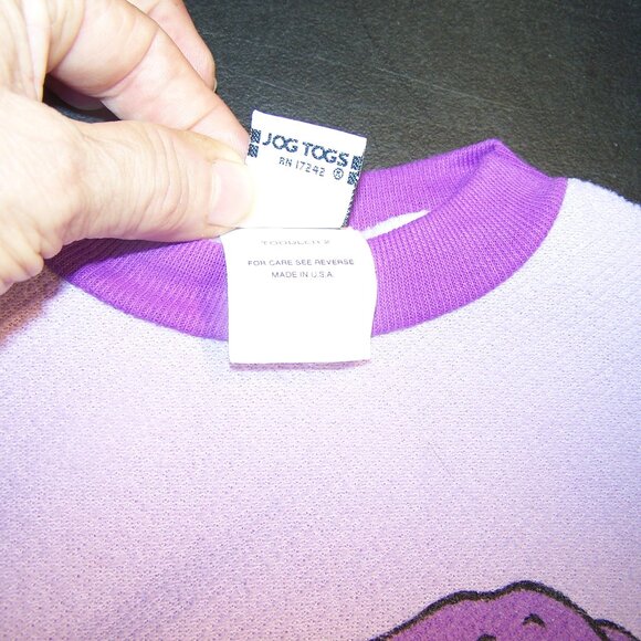 Just Adorable Elephant Sweatshirt by Jog Togs Size Toddler 2 - Picture 2 of 4